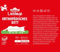 Dehner Lieblinge Betten & Kissen|Hundebetten & Körbe > Orthopädisches Hundebett Sonus, rechteckig, grau