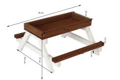 Dehner Lieblinge Mehr Vogelzubehör|Vogelhäuser & Futterspender > Picknicktisch, /, ca. B46/H22/T40 cm
