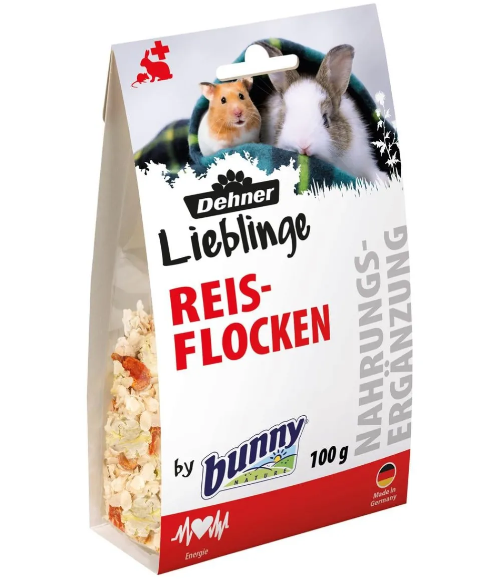 Dehner Lieblinge Nahrungsergänzung Für Tiere|Nahrungsergänzung Kleintiere - Reisflocken, 100 g