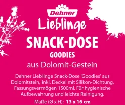 Dehner Lieblinge Hundenäpfe & Tränken|Katzennäpfe & Tränken - Snack-Dose Goodies, ca. Ø13/H16 cm