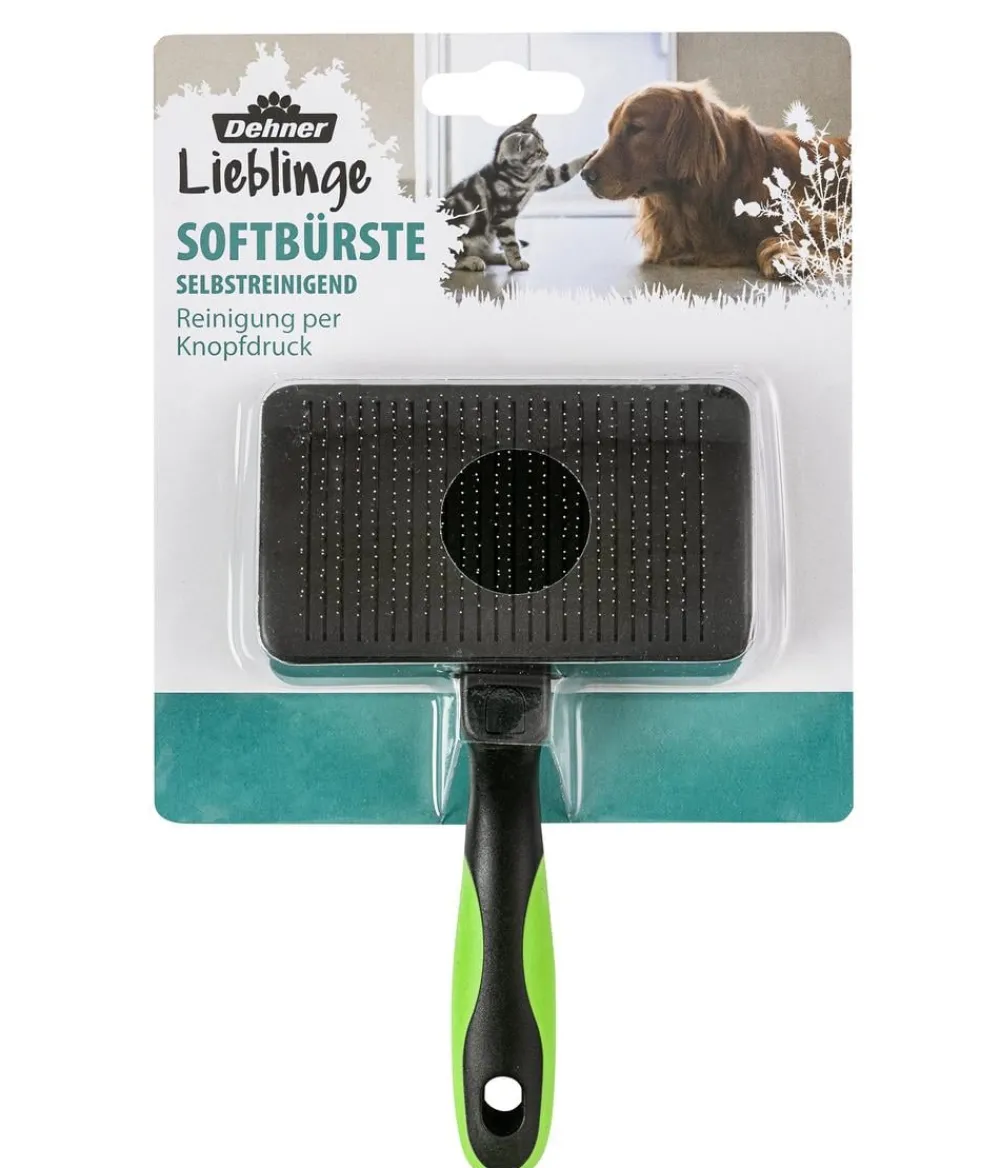 Dehner Lieblinge Katzenpflege|Hundepflege & Hygiene - Softbürste, selbstreinigend