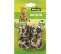 Dehner Lieblinge Katzenspielzeug > Spielbälle Leo, 4er-Set