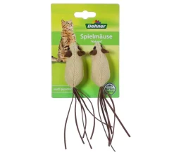 Dehner Lieblinge Katzenspielzeug - Spielmaus Natural, 2er-Set