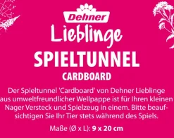 Dehner Lieblinge Spieltunnel Cardboard, , ca. Ø9/L20 cm Braun Outlet