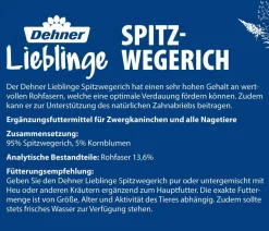 Dehner Lieblinge Nahrungsergänzung Kleintiere > Spitzwegerich, 125 g