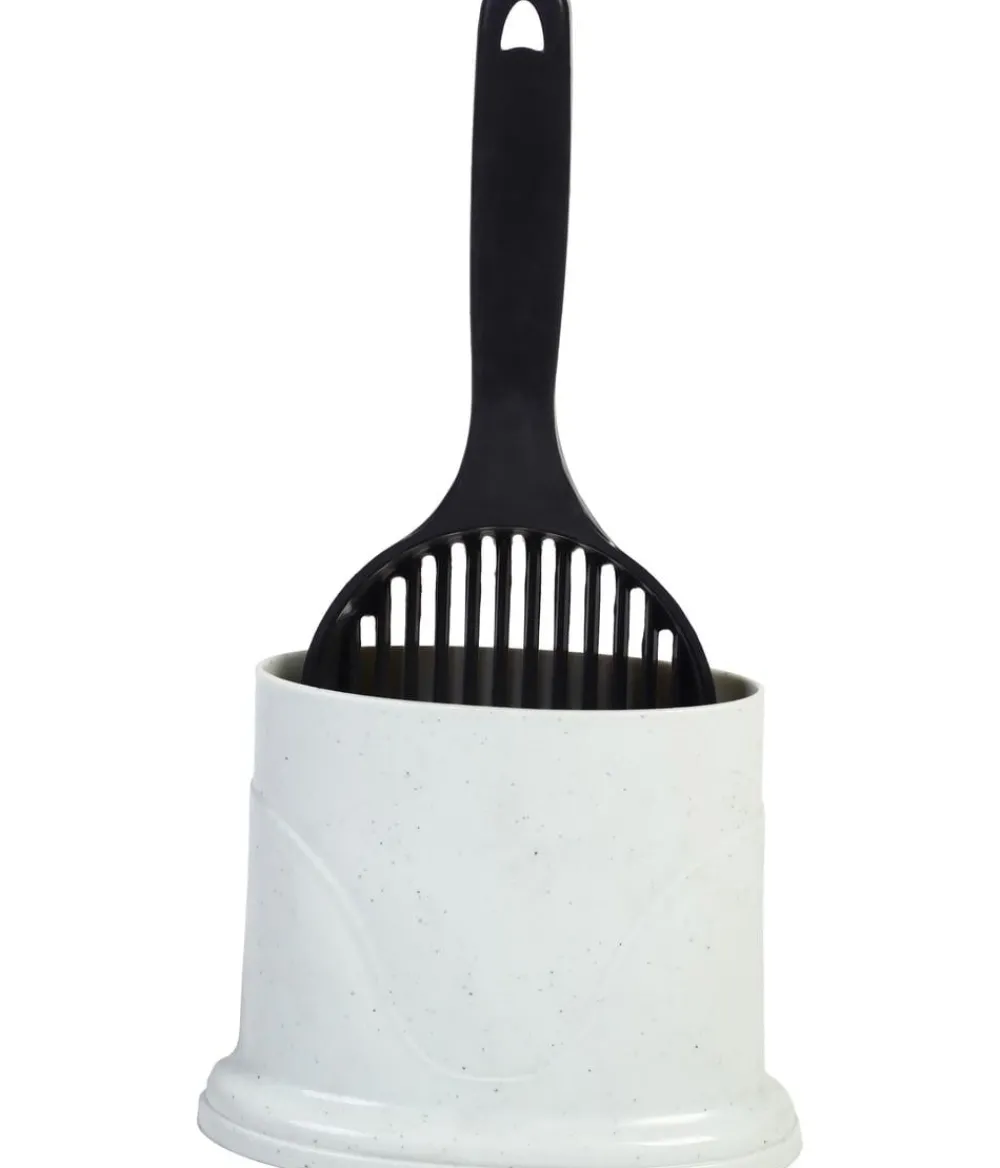 Dehner Lieblinge Katzenklo - Streuschaufel Easy litter, mit Halter, ca. B18/H35/T10 cm
