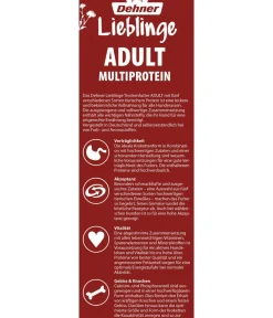 Dehner Lieblinge Trockenfutter für Hunde Multiprotein Adult Hot