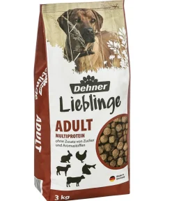 Dehner Lieblinge Trockenfutter für Hunde Multiprotein Adult Hot