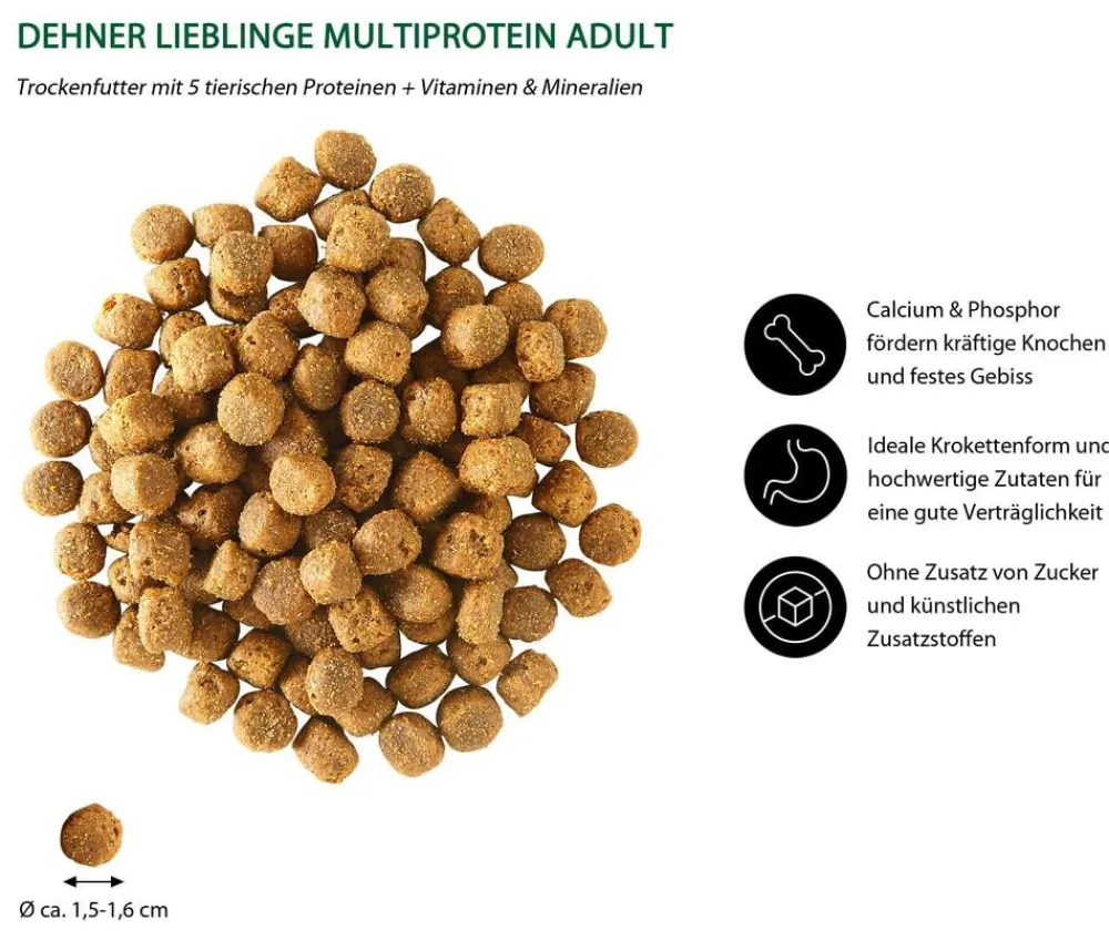 Dehner Lieblinge Trockenfutter Hund - Trockenfutter für Hunde Multiprotein Adult