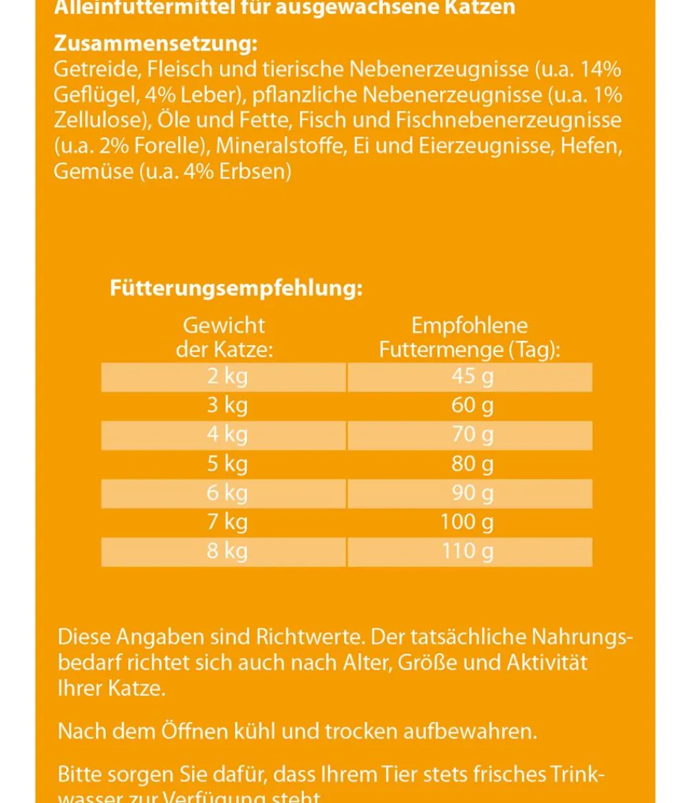 Dehner Lieblinge Trockenfutter Katze - Trockenfutter für Katzen Adult, 2 kg
