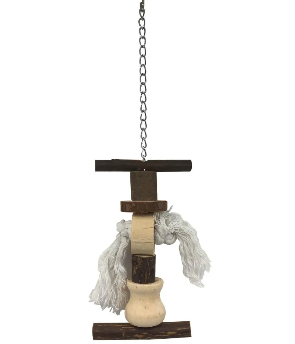 Dehner Lieblinge Mehr Vogelzubehör > Vogel-Holzspielzeug Pelly, ca. B9,5/H33/T4 cm