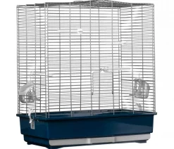 Dehner Lieblinge Mehr Vogelzubehör - Vogeltransportkäfig Birdie 50, ca. B41/H62/T36 cm Dunkelblau