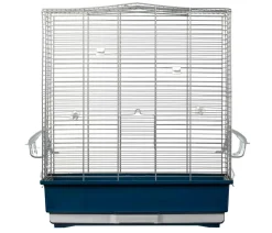 Dehner Lieblinge Mehr Vogelzubehör - Vogeltransportkäfig Birdie 50, ca. B41/H62/T36 cm Dunkelblau