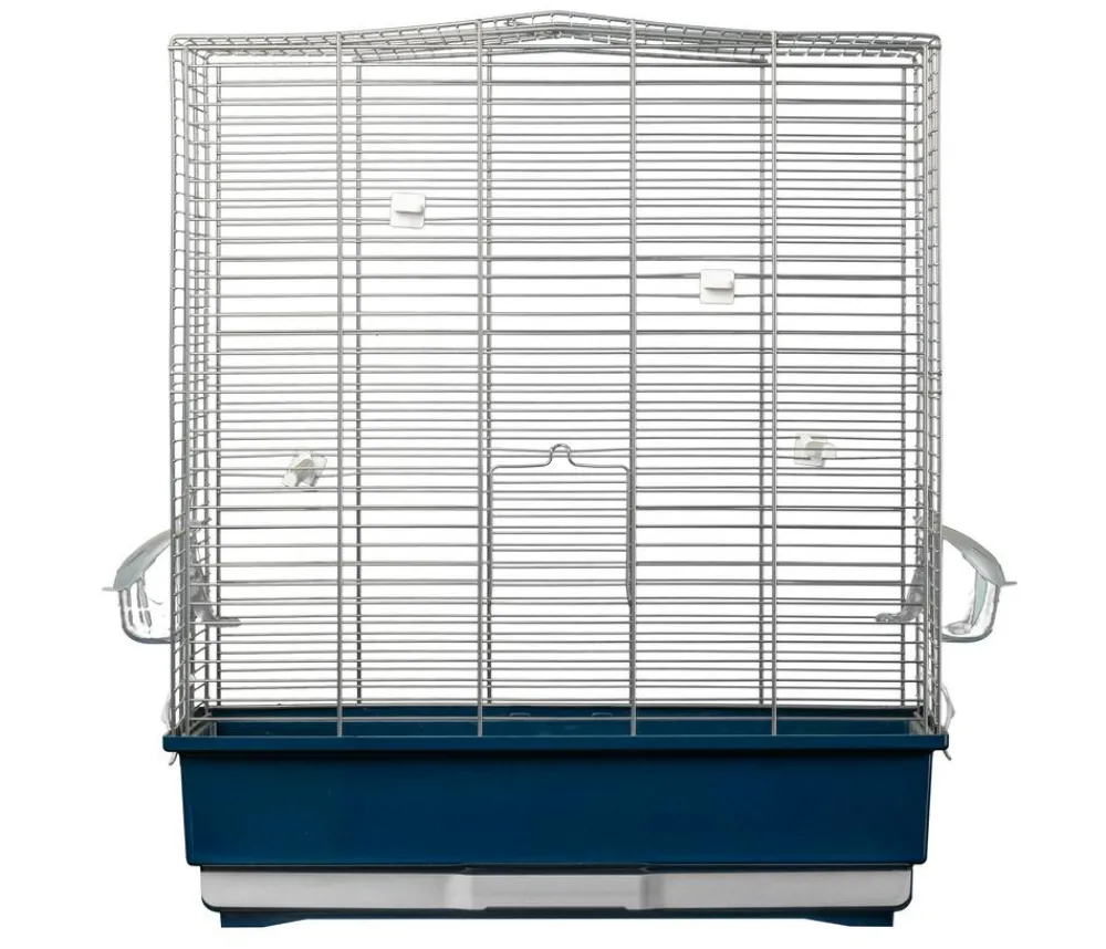 Dehner Lieblinge Mehr Vogelzubehör - Vogeltransportkäfig Birdie 50, ca. B41/H62/T36 cm Dunkelblau