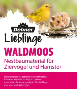 Dehner Lieblinge Mehr Vogelzubehör|Mehr Kleintierbedarf - Waldmoos, 50 g Grün