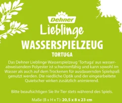 Dehner Lieblinge Wasserspielzeug Tortuga, ca. B20,5/H8/T23 cm Blau Sale