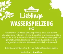 Dehner Lieblinge Hundespielzeug - Wasserspielzeug Pico, ca. Ø8/L66 cm Blau