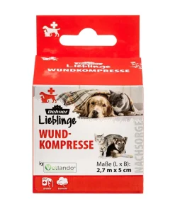 Dehner Lieblinge Wundkompresse für Hunde & Katzen Weiß