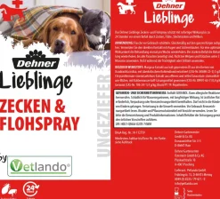 Dehner Lieblinge Ungezieferschutz|Katzenpflege - Zecken- & Flohspray, 250 ml