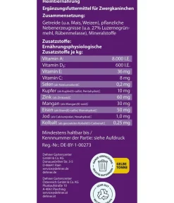 Dehner Lieblinge Kleintierfutter - Zwergkaninchenfutter-Pellets