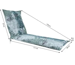 Dehner Relax- & Liegenauflagen > Liegenauflage Sardegna für Gartenliege Savoy, ca. B58/H6/T178 cm