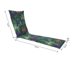 Dehner Relax- & Liegenauflagen - Liegenauflage Sicilia für Alu-Tex-Liegen, ca. B54/H4/T198 cm