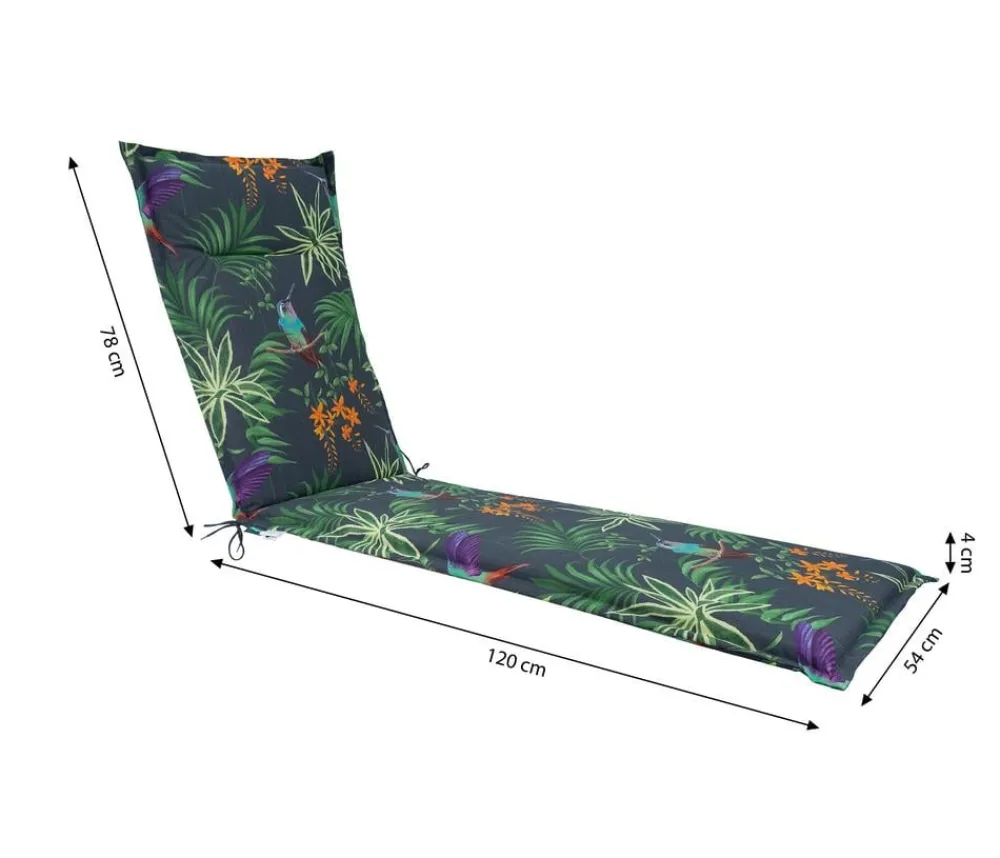 Dehner Relax- & Liegenauflagen - Liegenauflage Sicilia für Alu-Tex-Liegen, ca. B54/H4/T198 cm