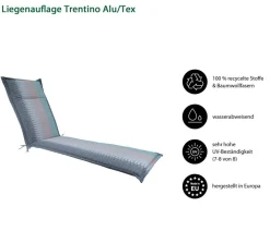 Dehner Relax- & Liegenauflagen > Liegenauflage Trentino für Alu-Tex-Liegen, ca. B54/H4/T198 cm
