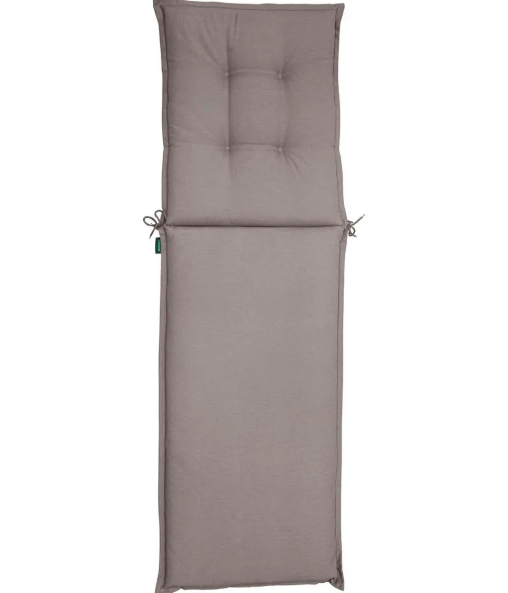 Dehner Relax- & Liegenauflagen - Liegenauflage Veneto für Gartenliege Savoy, ca. B57/H6/T178 cm Taupe