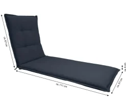 Dehner Relax- & Liegenauflagen > Liegenauflage Veneto für Gartenliege Savoy, ca. B57/H6/T178 cm