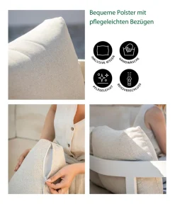 Dehner Lounge Altea, 4-teilig Creme Online