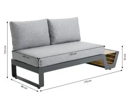 Dehner Loungemöbel|Gartenmöbel-Sets > Lounge Cannes, 4-teilig