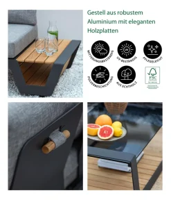 Dehner Loungemöbel|Gartenmöbel-Sets > Lounge Cannes, 4-teilig