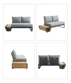 Dehner Loungemöbel|Gartenmöbel-Sets > Lounge Cannes, 4-teilig