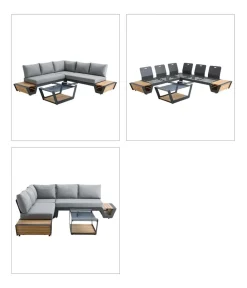 Dehner Loungemöbel|Gartenmöbel-Sets > Lounge Cannes, 4-teilig