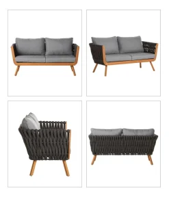 Dehner Lounge Granada, 4-teilig Outlet