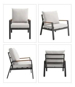 Dehner Loungemöbel|Gartenmöbel-Sets > Lounge Milo, 4-teilig
