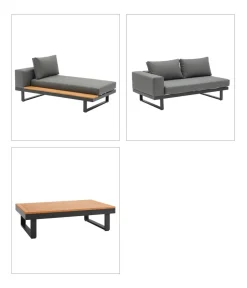 Dehner Loungemöbel|Gartenlounge-Sets > Lounge Riva, 3-teilig