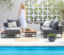 Dehner Loungemöbel|Gartenlounge-Sets > Lounge Riva, 3-teilig