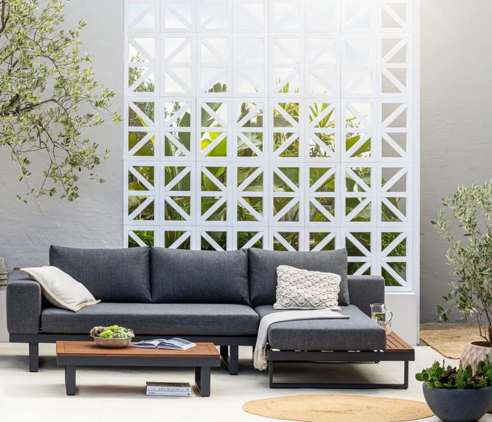 Dehner Loungemöbel|Gartenlounge-Sets > Lounge Riva, 3-teilig