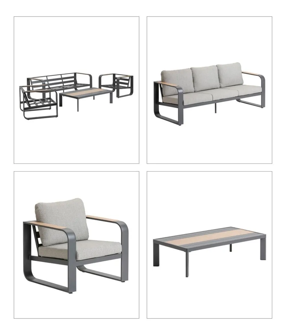 Dehner Loungemöbel|Gartenlounge-Sets > Lounge Salo, 4-teilig