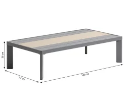 Dehner Loungemöbel|Gartenlounge-Sets > Lounge Salo, 4-teilig