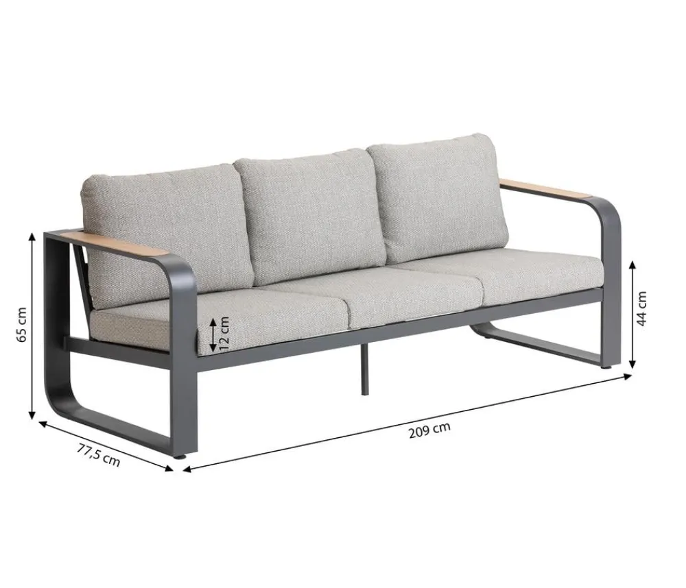 Dehner Loungemöbel|Gartenlounge-Sets > Lounge Salo, 4-teilig