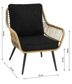 Dehner Loungemöbel|Gartenlounge-Sets - Lounge Venezia, 4-teilig
