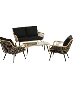Dehner Loungemöbel|Gartenlounge-Sets - Lounge Venezia, 4-teilig