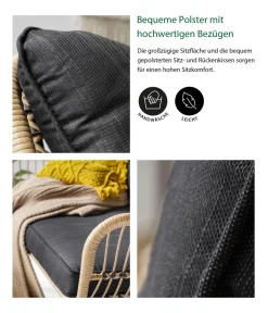 Dehner Loungemöbel|Gartenlounge-Sets - Lounge Venezia, 4-teilig