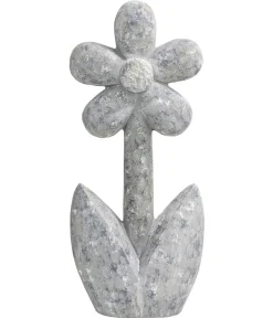 Dehner Gartenzwerge & Gartenfiguren - Magnesia-Blume Grau