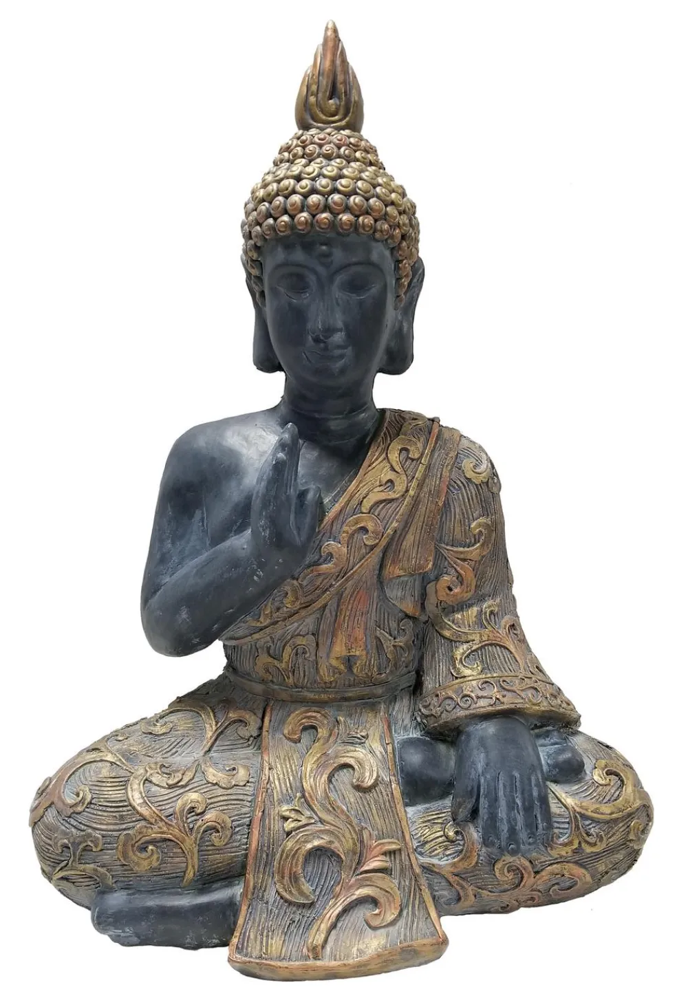 Dehner Gartenzwerge & Gartenfiguren - Magnesia-Buddha, B46/H64/T29 cm