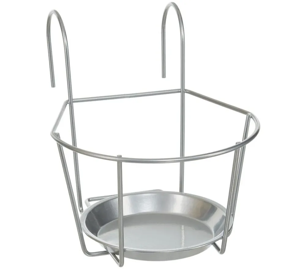 Dehner Metall-Balkonblumentopfhalter Banbury, ca. B21/H24/T22 cm Silber Online
