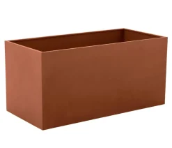 Dehner Metall-Balkonhochbeet Lagos, ca. B115/H55/T55 cm Braun New